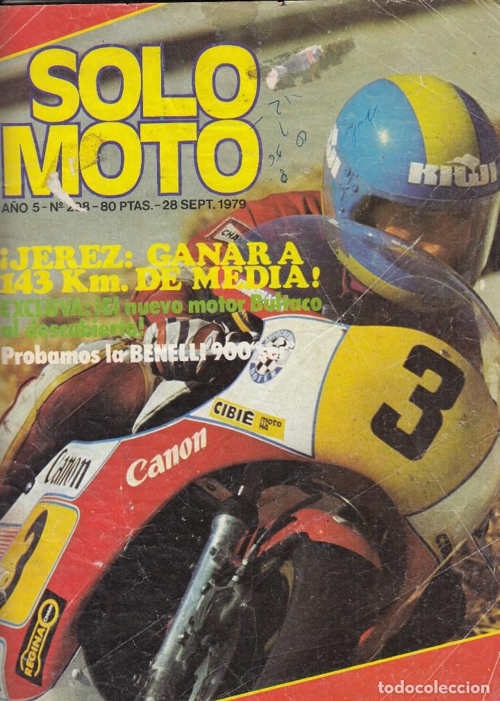 Carros e motociclos: REVISTA SOLO MOTO ACTUAL N&ordm; 208 A&Ntilde;O 1979. BENELLI 900 SEI.