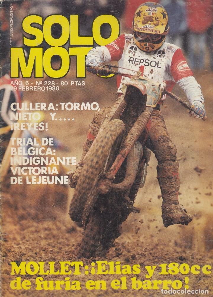 Carros e motociclos: REVISTA SOLO MOTO ACTUAL N&ordm; 228 A&Ntilde;O 1980.