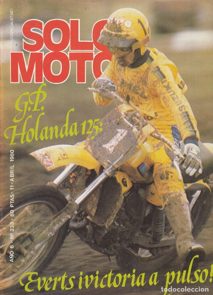 Carros e motociclos: REVISTA SOLO MOTO ACTUAL N&ordm; 233 A&Ntilde;O 1980.
