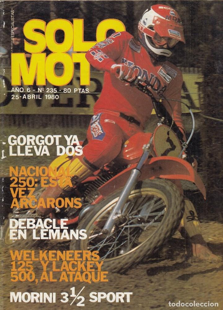 Carros e motociclos: REVISTA SOLO MOTO ACTUAL N&ordm; 235 A&Ntilde;O 1980. PRUEBA: MORINI 350 SPORT.