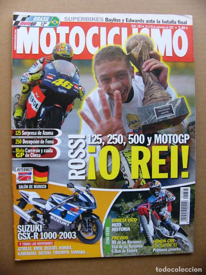Autos und Motorr&auml;der: Motociclismo 1805 Gama Honda CRE 2003 Salon de Munich Valentino Rossi o Rei
