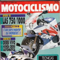 Coches y Motocicletas: REVISTA MOTOCICLISMO Nº 1249 AÑO 1992. PRUEBA: HONDA NSR 75. DERBI VIVO 75. HONDA CR AUTOMATICA.