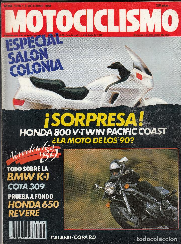 Autos und Motorr&auml;der: REVISTA MOTOCICLISMO N&ordm; 1076 A&Ntilde;O 1988. PRUEBA: HONDA NTV 650. BMW K1.
