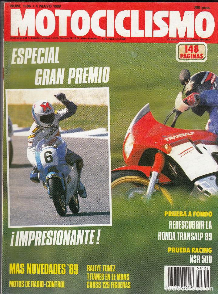 Cars and Motorcycles: REVISTA MOTOCICLISMO N&ordm; 1106 A&Ntilde;O 1989. PRU: HONDA XL 600 V TRANSALP 89. RACING: HONDA NSR 500 G.P.
