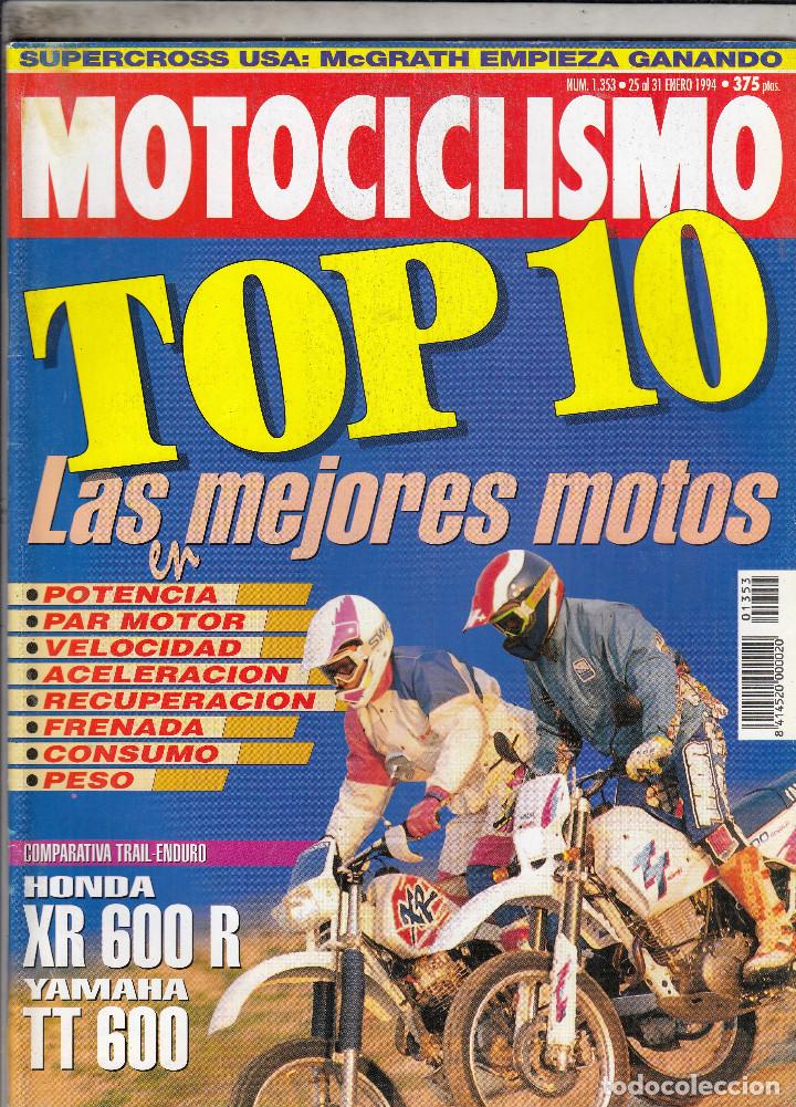 Autos und Motorr&auml;der: REVISTA MOTOCICLISMO N&ordm; 1353 A&Ntilde;O 1994. COMPARATIVA: HONDA XR 600 R Y YAMAHA TT 600.