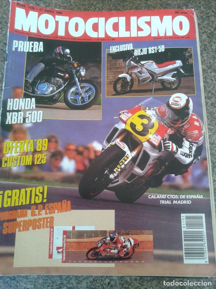 Autos und Motorr&auml;der: REVISTA MOTOCICLISMO -- N&ordm; 1105 -- ABRIL 1989 --