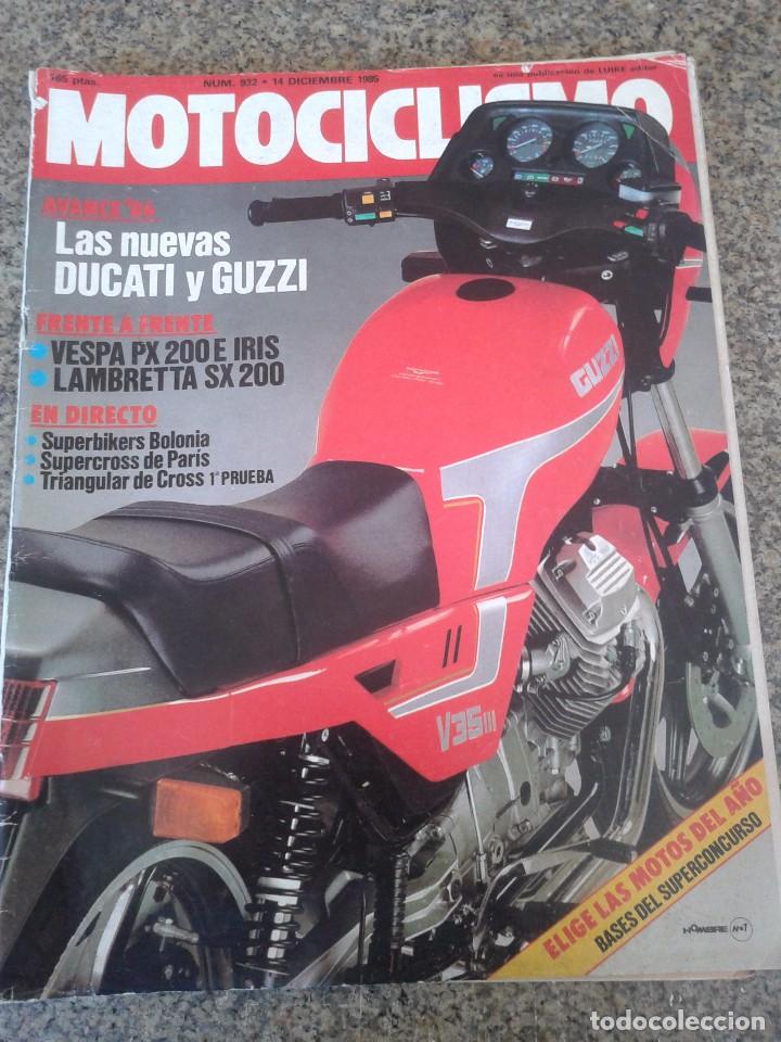 Autos und Motorr&auml;der: REVISTA MOTOCICLISMO -- N&ordm; 932 - DICIEMBRE 1985 --