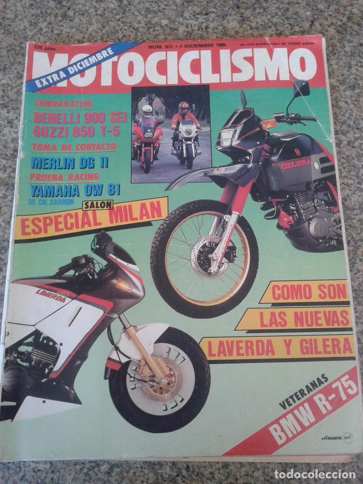 Autos und Motorr&auml;der: REVISTA MOTOCICLISMO -- N&ordm; 931 - EXTRA DICIEMBRE 1985 --