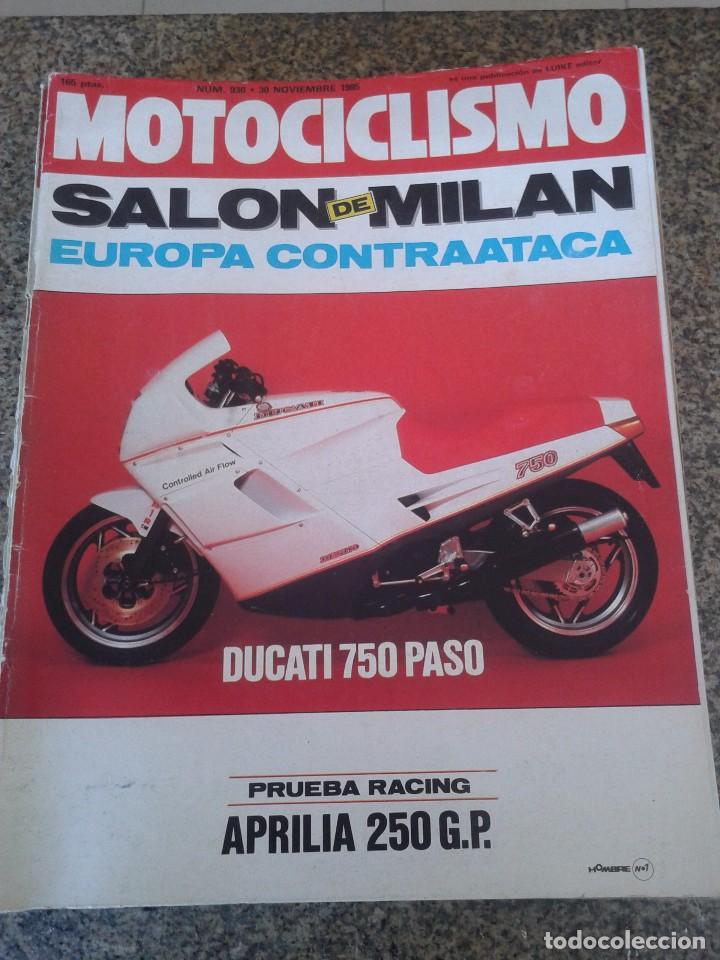 Autos und Motorr&auml;der: REVISTA MOTOCICLISMO -- N&ordm; 930 -- NOVIEMBRE 1985 --