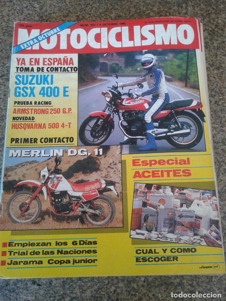 Autos und Motorr&auml;der: REVISTA MOTOCICLISMO -- N&ordm; 922 - OCTUBRE 1985 --
