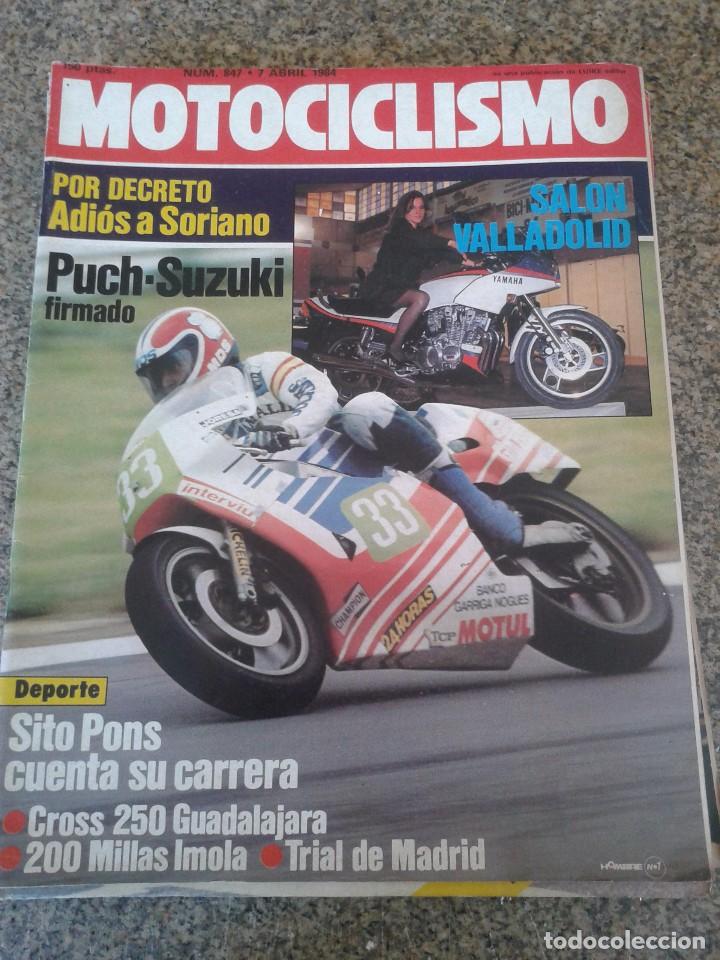 Autos und Motorr&auml;der: REVISTA MOTOCICLISMO -- N&ordm; 847 - ABRIL 1984 --