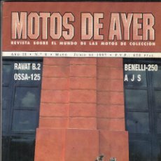 Coches y Motocicletas: REVISTA MOTOS DE AYER Nº 8. RAVAT B.2. OSSA 125. BENELLI 250 A J S. 