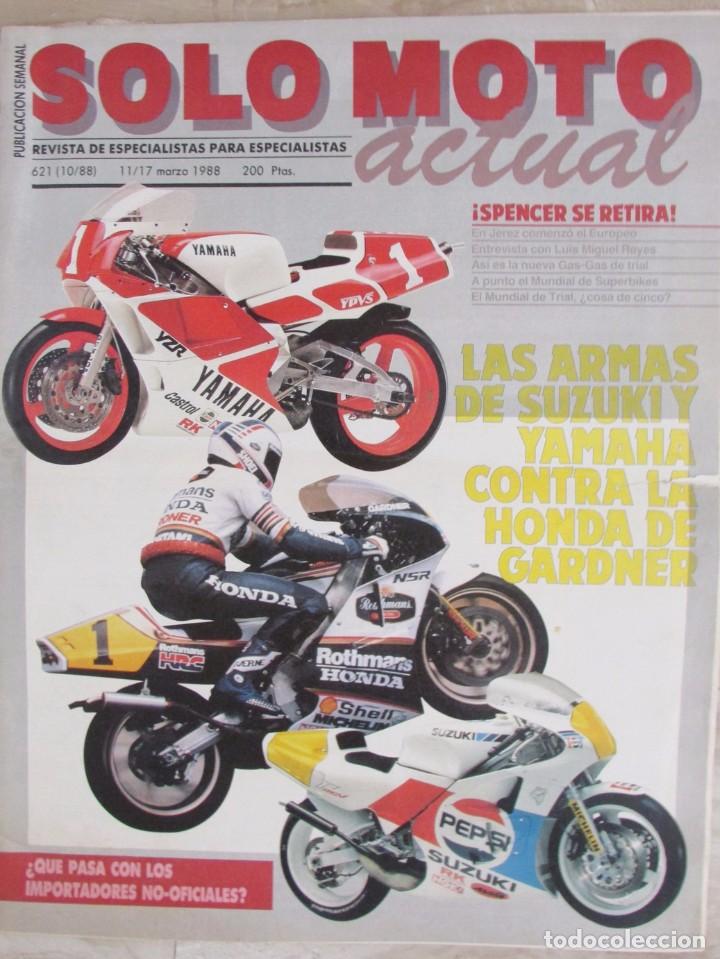 Voitures et Motocyclettes: REVISTA SOLO MOTO ACTUAL 621 17 MARZO 1988 GAS-GAS JEREZ MOTOCICLISMO