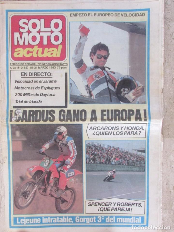 Autos und Motorr&auml;der: SOLO MOTO ACTUAL 371 1983 JARAMA, MOTOCROSS DE ESPLUGUES, 200MILLAS DAYTONA, TRIAL DE IRLANDA