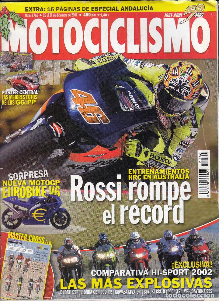 Voitures et Motocyclettes: REVISTA MOTOCICLISMO N&ordm; 1766 A&Ntilde;O 2001.PRU:MONTO GUZI CALIFORNIA SPECIAL SPROT.COMP: HONDA CBR 900 RR