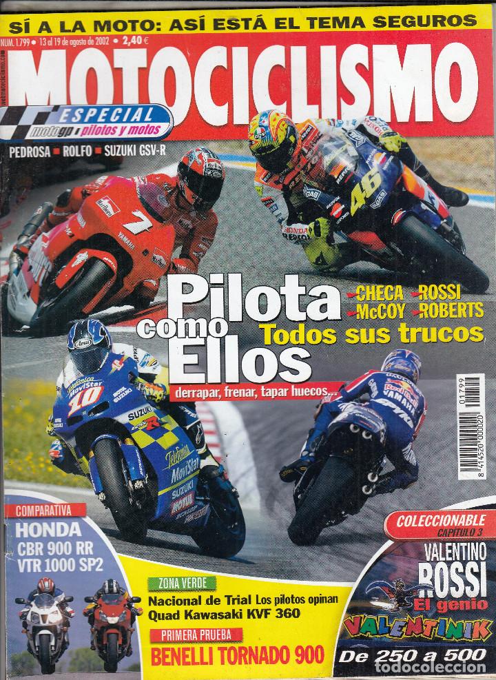 Automobili e Motociclette: REVISTA MOTOCICLISMO N&ordm; 1799 A&Ntilde;O 2002. PRUEBA: BENELLI TORNADO 900. KYMCO GRAND DINK 250.