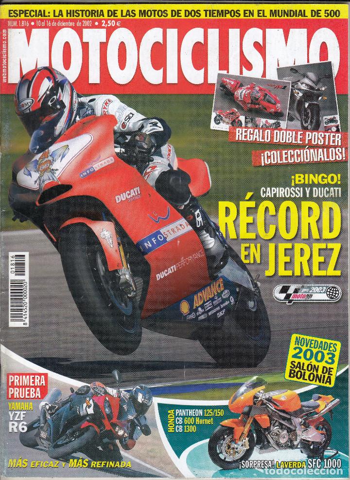 Voitures et Motocyclettes: REVISTA MOTOCICLISMO N&ordm; 1816 A&Ntilde;O 2002. PRUEBA: YAMAHA YZF-R6. GAS GAS HP WILD 450 4T.