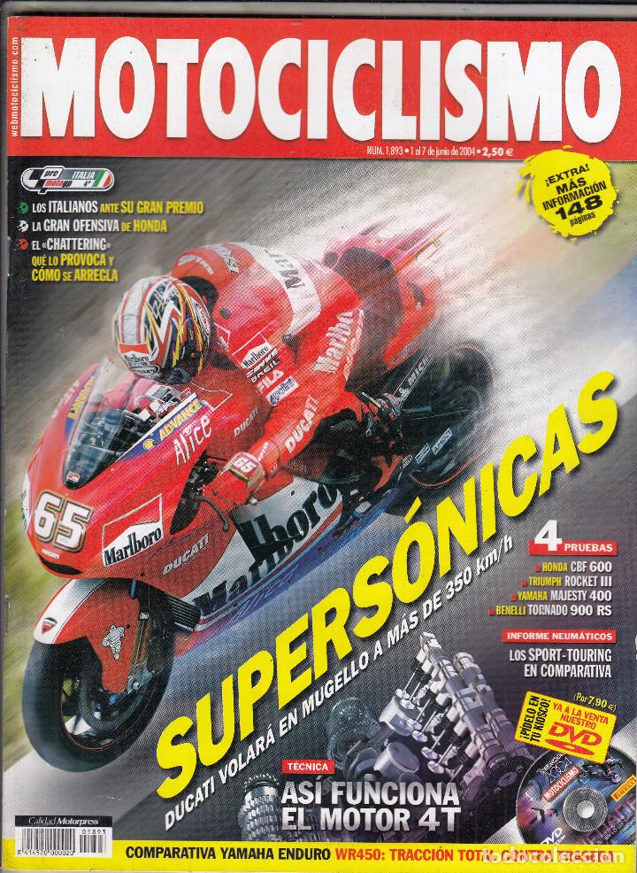 Voitures et Motocyclettes: REVISTA MOTOCICLISMO N&ordm; 1893 A&Ntilde;O 2004. PRU: BENELLI TORNADO RS. YAMAHA MAJESTY 400. HONDA CBF 600 N