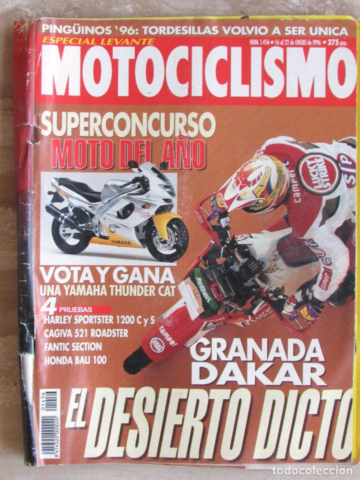 Autos und Motorr&auml;der: MOTOCICLISMO 1456 1996. GRANADA DAKAR. HARLEY SPORTSTER 1200 C Y S, CAGIVA 521 POADSTER, HONDA BALI