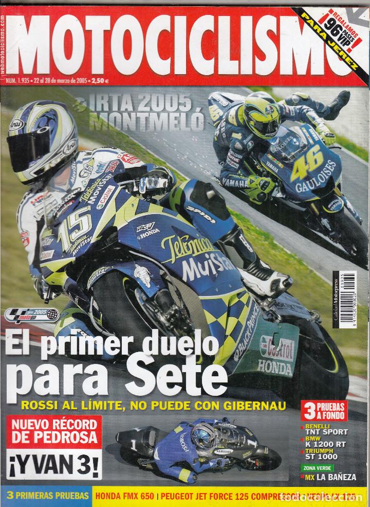 Voitures et Motocyclettes: REVISTA MOTOCICLISMO N&ordm; 1935 A&Ntilde;O 2005. PRUEBA: TRIUMPH SPRINT 1050 ST. BMW K 1200 RT.