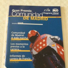 Coches y Motocicletas: REVISTA GRAN PREMIO COMUNIDAD DE MADRID JARAMA 14-06-1998. Lote 92810903
