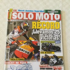 Coches y Motocicletas: REVISTA SOLO MOTO Nº 1786 31-08-2010. Lote 92811745