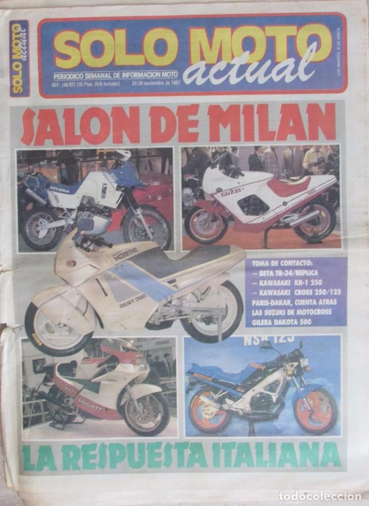 Coches y Motocicletas: SOLO MOTO ACTUAL 607 1987 SALON DE MILAN, BETA TR-34/REPLICA, MASAYASU MIZOGUCHI, GILERA DAKOTA