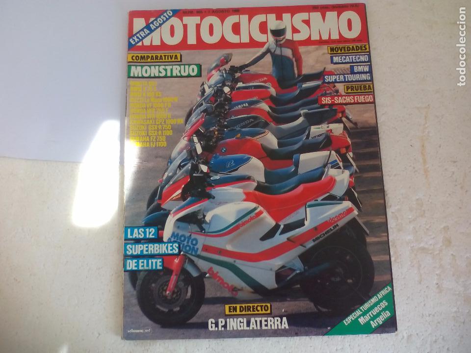 Voitures et Motocyclettes: Num. 965 de 1986. Revista motociclismo. motos.Superbikes,Yamaha FZ,Steve baker,Passri,Mecatecno,