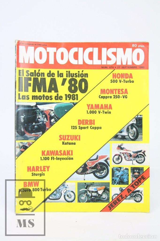 Voitures et Motocyclettes: Revista Motociclismo / Motos - N&ordm; 674 Septiembre 1980 - Ifma ' 80 - Editorial Luike