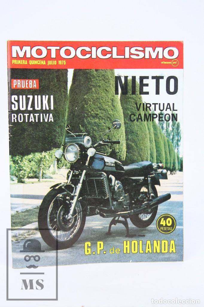 Voitures et Motocyclettes: Revista Motociclismo / Motos - julio 1975 - Nieto, Virtual Campeon - Editorial Edisport