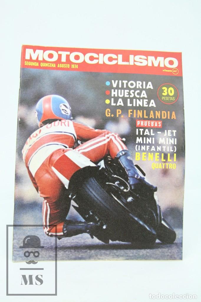 Voitures et Motocyclettes: Revista Motociclismo / Motos - Agosto 1974 - G.P Finlandia - Edi Edisport