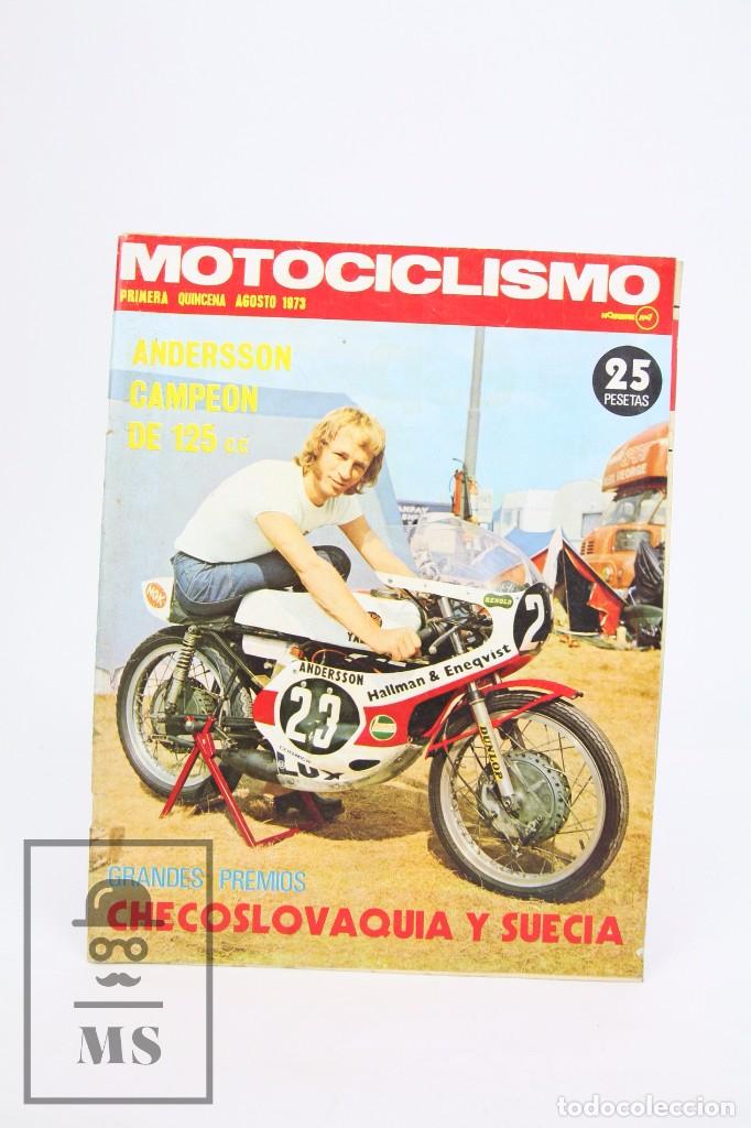 Voitures et Motocyclettes: Revista Motociclismo / Motos - Agosto 1973 - Andersson Campeon De 125 c.c - Editorial Edisport
