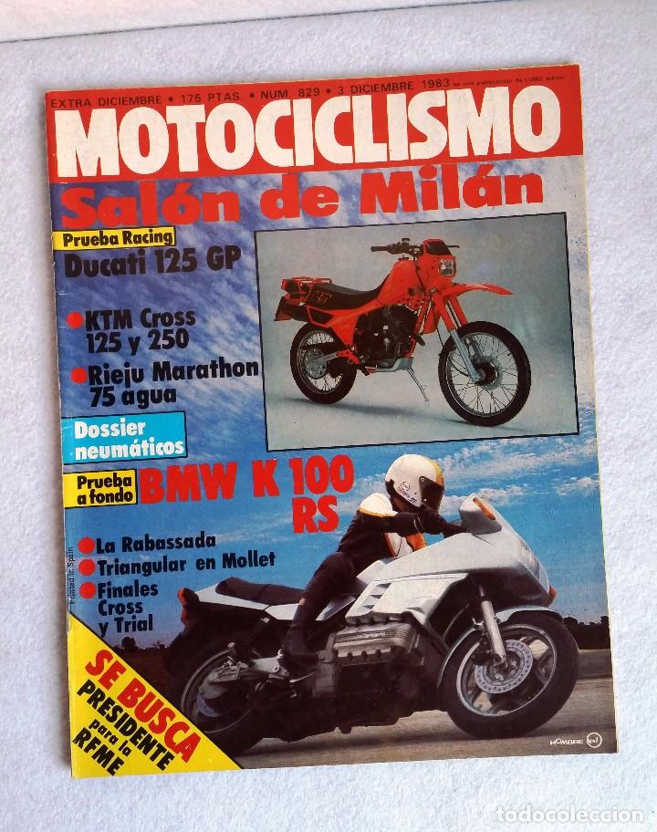 Carros e motociclos: REVISTA MOTOCICLISMO N&ordm; 829. A&Ntilde;O 1983. 3 DICIEMBRE . EXTRA DICIEMBRE. CCAVENDE.