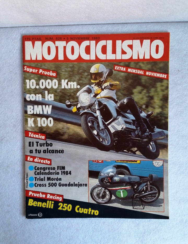 Carros e motociclos: REVISTA MOTOCICLISMO N&ordm; 825. A&Ntilde;O 1983. 5 NOVIEMBRE . EXTRA NOVIEMBRE. CCAVENDE.