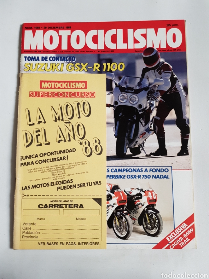 Voitures et Motocyclettes: Revista motociclismo n&uacute;mero 1088
