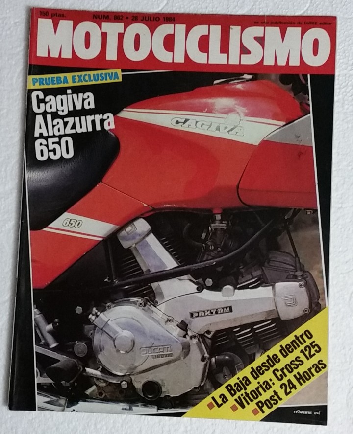 Automobili e Motociclette: REVISTA MOTOCICLISMO N&ordm; 862. A&Ntilde;O 1984. 28 DE JULIO . CCAVENDE