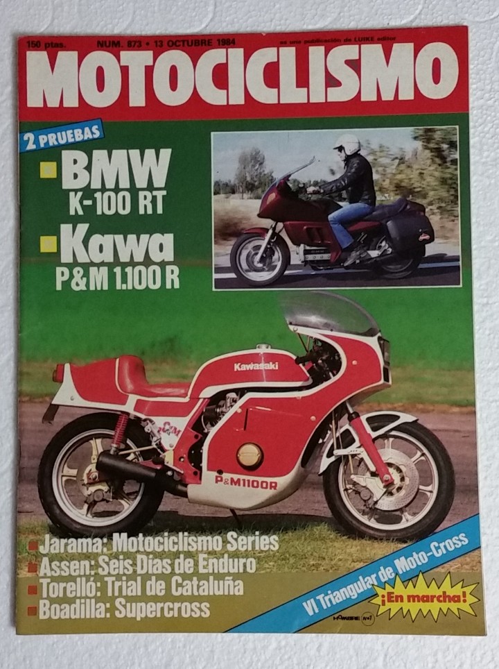Automobili e Motociclette: REVISTA MOTOCICLISMO N&ordm; 873. A&Ntilde;O 1984. 13 DE OCTUBRE. CCAVENDE