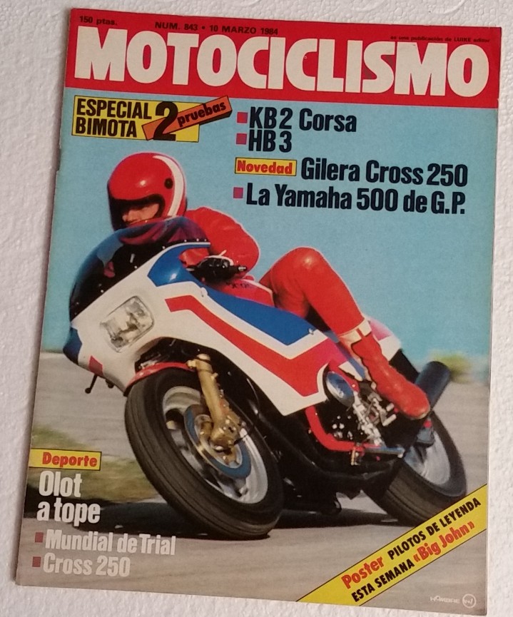 Autos und Motorr&auml;der: REVISTA MOTOCICLISMO N&ordm; 843. A&Ntilde;O 1984. 10 DE MARZO. CCAVENDE.