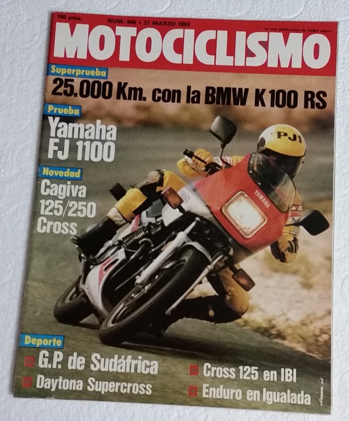 Automobili e Motociclette: REVISTA MOTOCICLISMO N&ordm; 846. A&Ntilde;O 1984. 31 DE MARZO. CCAVENDE.
