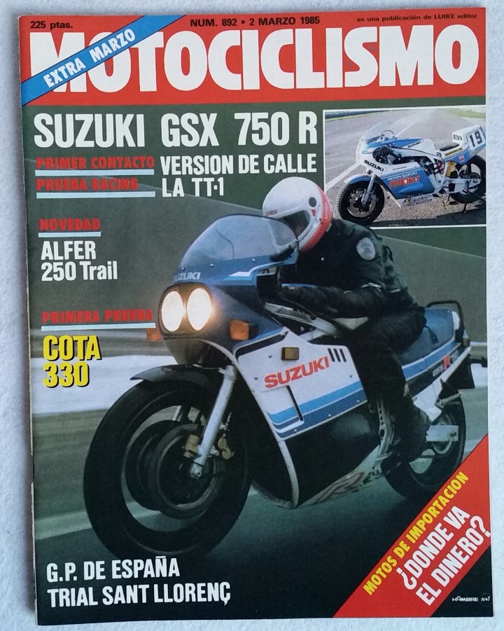 Autos und Motorr&auml;der: REVISTA MOTOCICLISMO N&ordm; 892. A&Ntilde;O 1985. 2 DE MARZO. EXTRA MARZO. CCAVENDE.