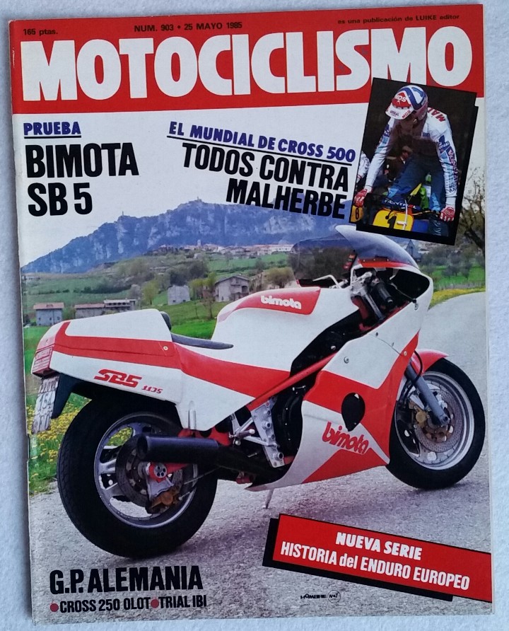 Autos und Motorr&auml;der: REVISTA MOTOCICLISMO N&ordm; 903. A&Ntilde;O 1985. 25 DE MAYO. CCAVENDE.