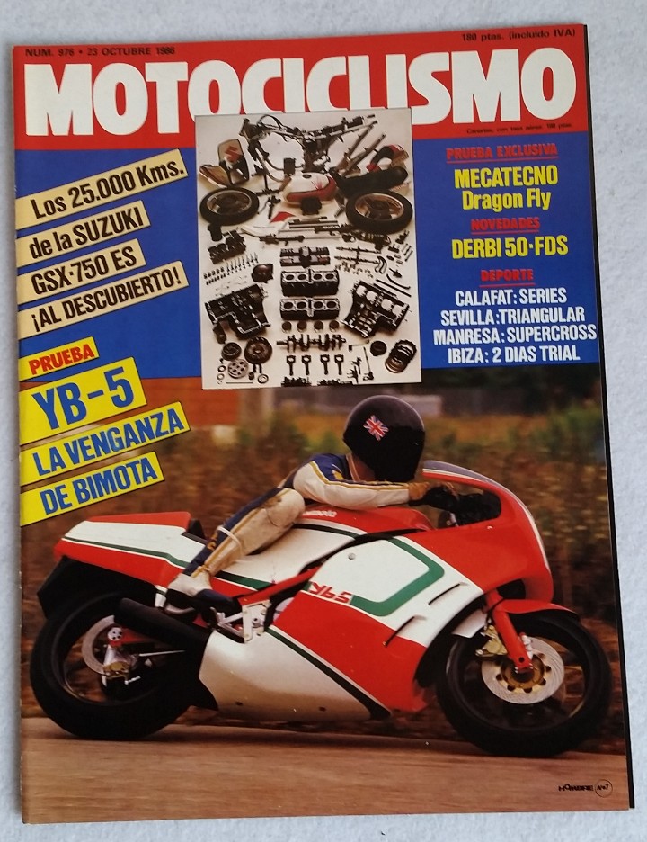 Cars and Motorcycles: REVISTA MOTOCICLISMO N&ordm; 976. A&Ntilde;O 1986. 23 DE OCTUBRE. CCAVENDE