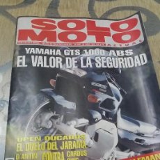 Coches y Motocicletas: ANTIGUA REVISTA SOLO MOTO ACTUAL AÑO 1993 NUMERO 889 PORTADA GRAN PREMIO GP ALEMANIA CRIVILLE. Lote 110067067