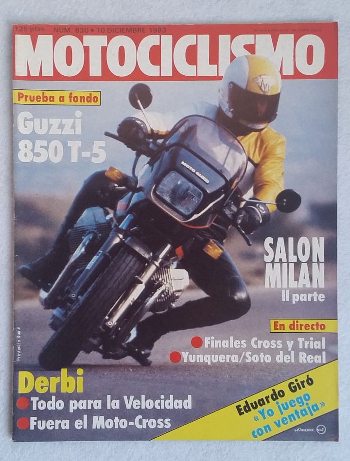 Carros e motociclos: REVISTA MOTOCICLISMO N&ordm; 830. A&Ntilde;O 1983. 10 DICIEMBRE. CCAVENDE.