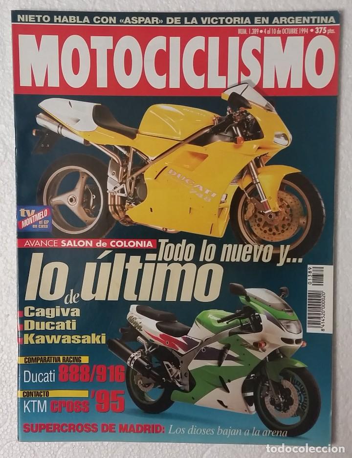 Cars and Motorcycles: REVISTA MOTOCICLISMO N&ordm; 1389. A&Ntilde;O 1994. 4 AL 10 OCTUBRE. CCAVENDE