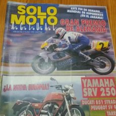 Coches y Motocicletas: REVISTA DE MOTOCICLISMO SÓLO MOTO ACTUAL NÚMERO 838 AÑO 1992. Lote 110411035