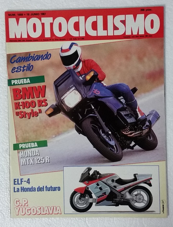 Automobili e Motociclette: REVISTA MOTOCICLISMO N&ordm; 1008. A&Ntilde;O 1987. 18 JUNIO . CCAVENDE.