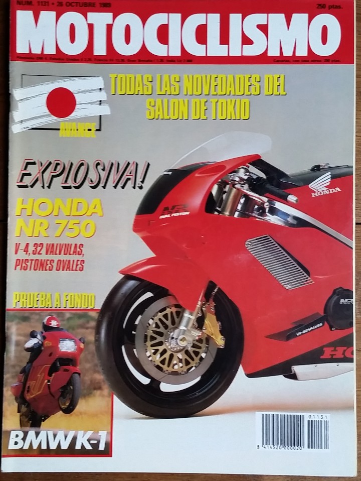 Autos und Motorr&auml;der: REVISTA MOTOCICLISMO N&ordm; 1131. A&Ntilde;O 1989. 26 OCTUBRE. CCAVENDE.