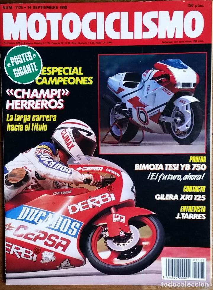 Carros e motociclos: REVISTA MOTOCICLISMO N&ordm; 1125. A&Ntilde;O 1989. 14 SEPTIEMBRE. CCAVENDE