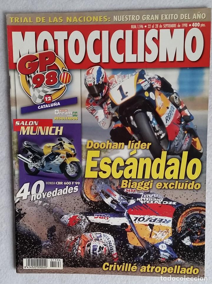 Voitures et Motocyclettes: REVISTA MOTOCICLISMO N&ordm; 1596. A&Ntilde;O 1998. 22 AL 28 SEPTIEMBRE.